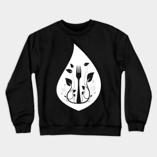 Go Vegan Organic Food Crewneck Sweatshirt